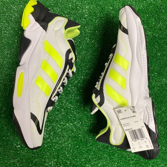 Adidas Ozweego Low Mens Casual Athletic Shoes White Yellow H04533 NEW Multi Sz - Picture 3 of 10
